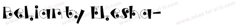 Belianty Elesha字体转换